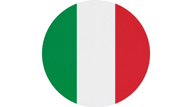 italy flag button