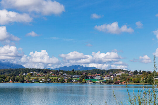 Drobollach village at Faaker See in Carinthia, Austria