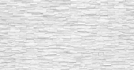 Fototapeta premium pattern of decorative slate stone white wall surface