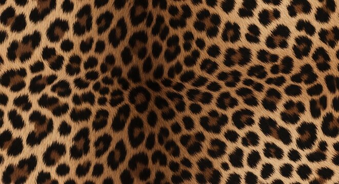 Seamless Leopard Print Texture Background for Fashion and Design.