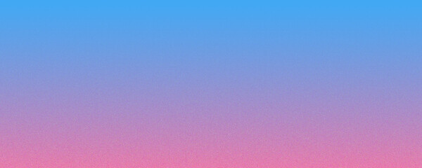 Obraz premium Abstract blue and pink gradient background with grainy noise texture, soft pastel color transition, aesthetic minimalist backdrop