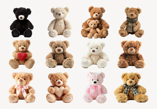 Adorable Teddy Bears Variety Element Set