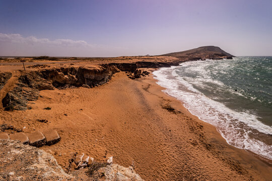 Pilon de Azucar (Sugar loaf) beach at Guajira peninsula, Colombia