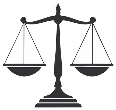 Illustration of a symbol of justice scale, representing balance and fairness in legal matters.