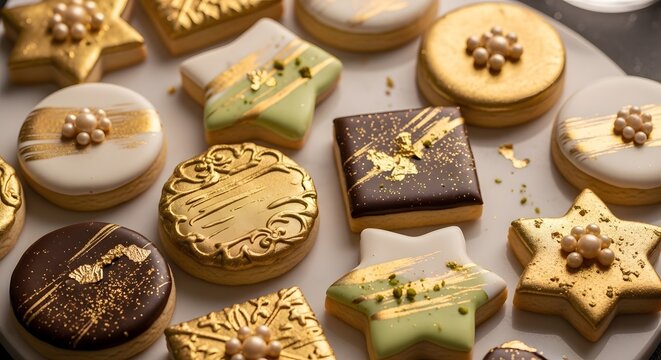Assorted Cookie Gift Box With Chocolate Dipped Treats
Luxury Mixed Cookies in Elegant Packaging
Holiday Cookie Selection Gift Set With Chocolate