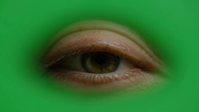 Close up of a human eye.
