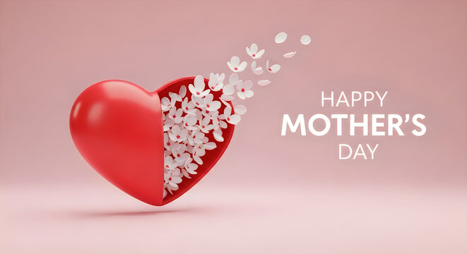 Happy mother's day a heartfelt celebration of love and gratitude with floral accents