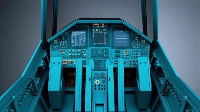 航空技術のために構築されるコックピットの計器ブリッジ