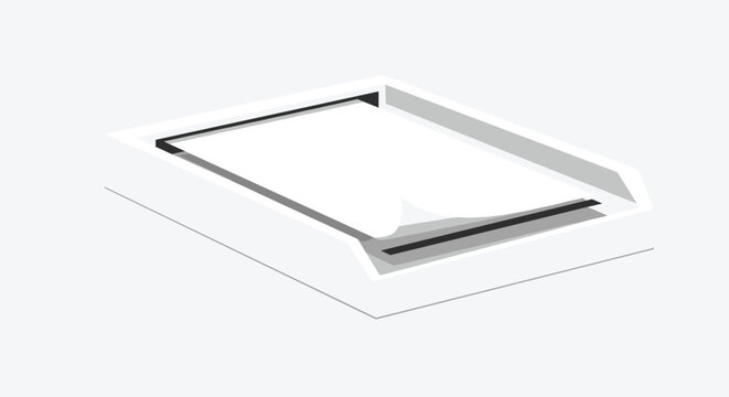 Professional flatbed scanner illustration designed for high-quality digital scanning of documents and photographs in an office.