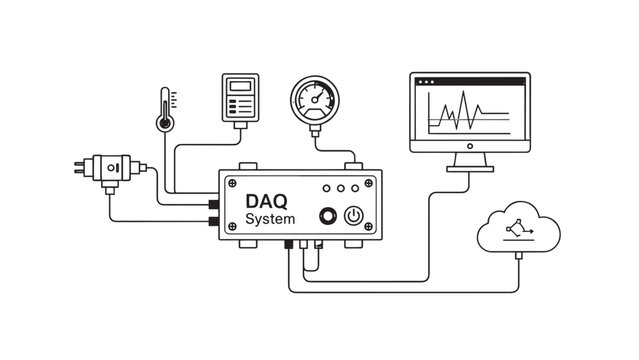 Digital Data Acquisition System with Connectivity and Monitoring Devices.