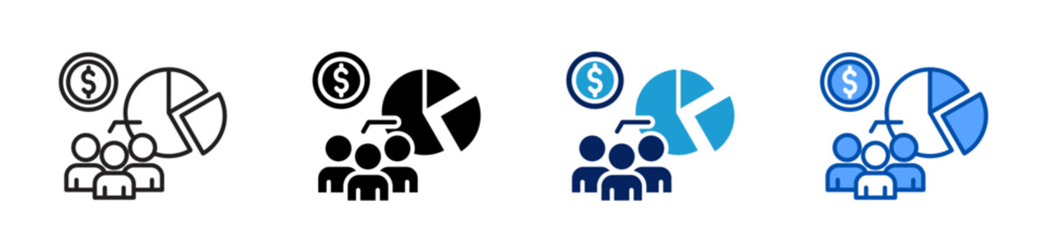 mar icon set multiple style collection