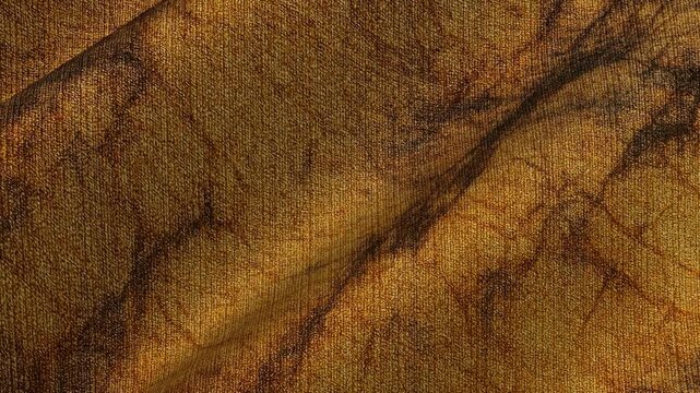 Graceful flowing movement of waves of cotton fabric with marble pattern in continuous loop forming elegant abstract luxury background