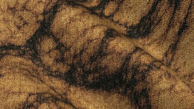 Soft seamless motion of waves of cotton fabric with marble pattern delivering unique abstract luxury background for creative use