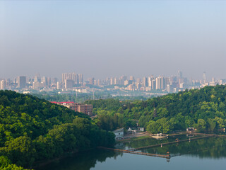 Fototapeta premium Spring Scenery of East Lake Scenic Area, Wuhan, Hubei, China