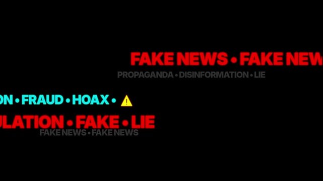 Media propaganda and fake news disinformation concept.