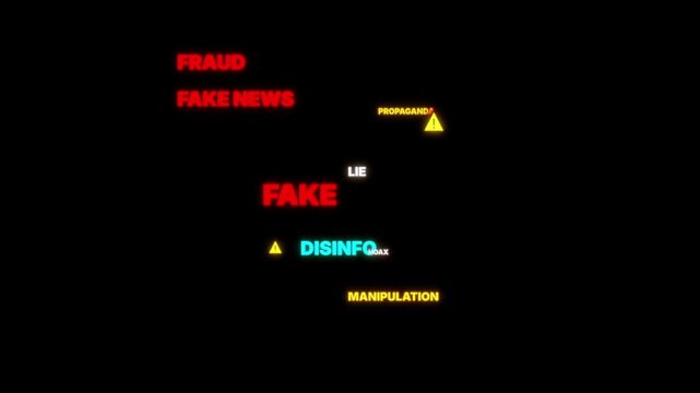Media propaganda and fake news disinformation concept.