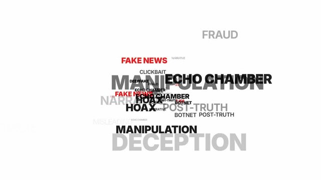 Media propaganda and fake news disinformation concept.