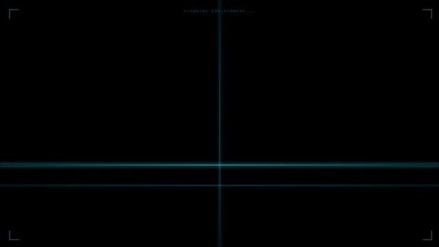 Futuristic HUD Scanning Line Horizontal Vertical Sweep Tech Overlay Animation 4K