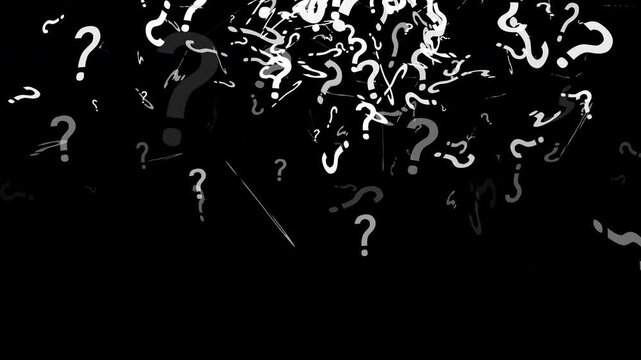 Raining question markoverlay effect for video projects for school, education, science, literature and web vfx.