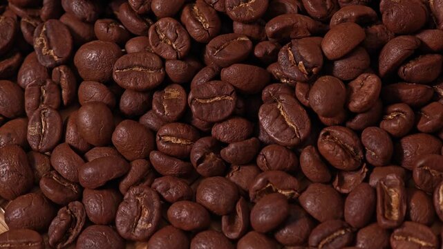 Roasted coffee beans, The roasting coffee machine.