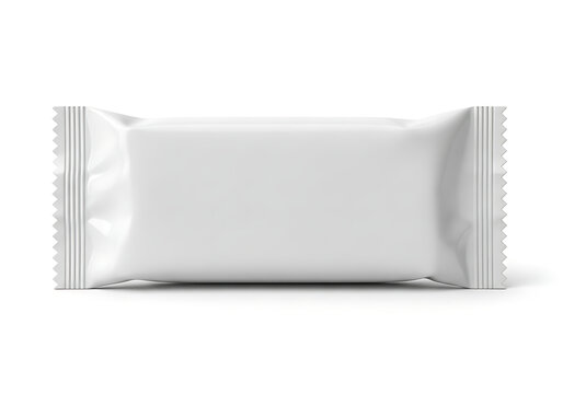 Empty white bar wrapper mockup
