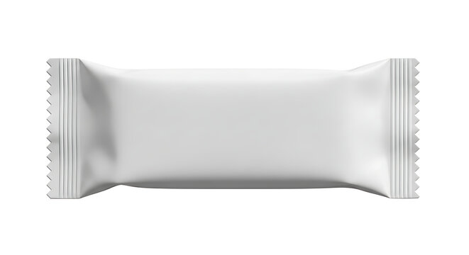 Blank white wrapper for snack bar or candy