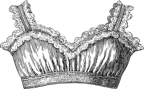 Lace bralette with intricate floral patterns elegant feminine lingerie top with delicate straps and decorative edges