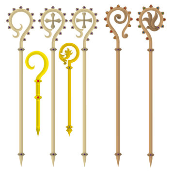 Old Croziers and Religious Staffs