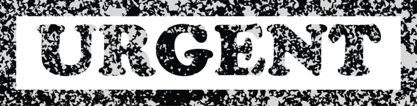 Distressed 'urgent' stamp a vintage and warning sign illustration