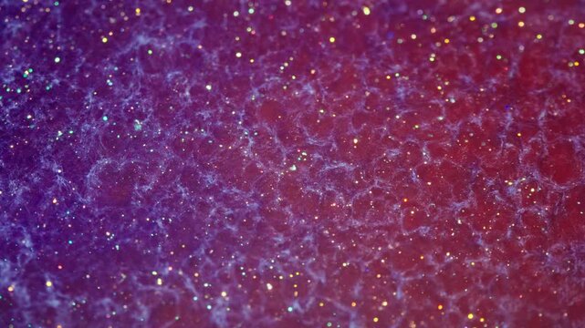 Abstract macro background of purple glitter slime textures surface art