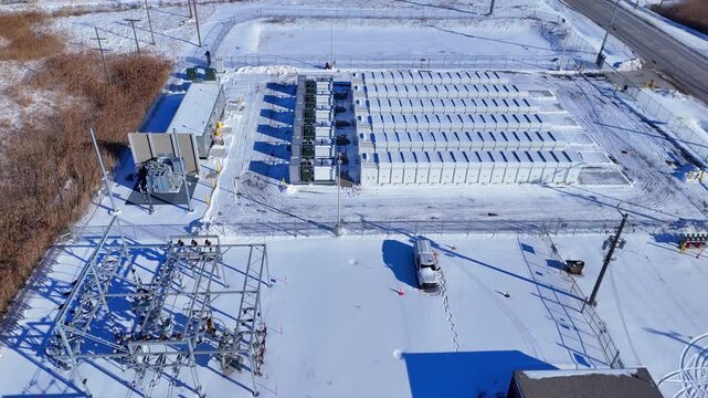 Slocum Battery Energy Storage Project (BESS) in Trenton, Michigan supporting grid