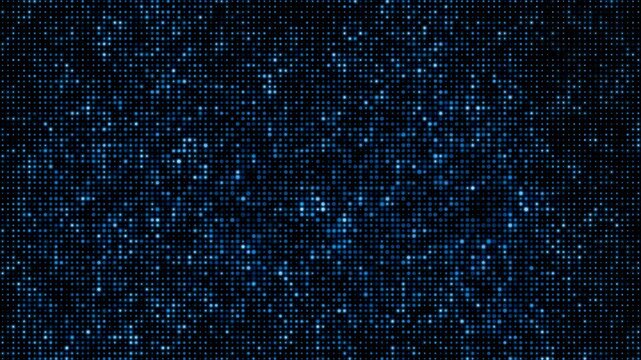 Abstract digital background of blue glowing dots, looapble high-tech and futuristic atmosphere, data representation