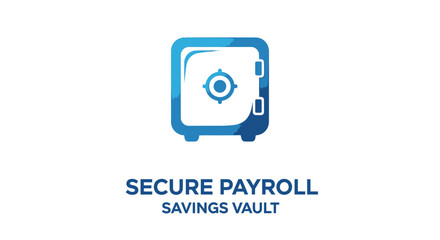 Fototapeta premium Secure Payroll Savings Vault Icon Depicting Financial Security.