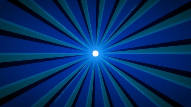 Radiant blue rays converge towards a bright central point, creating a vibrant, dynamic visual effect