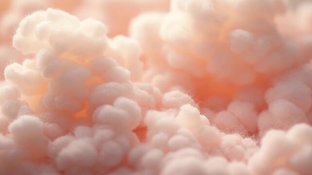 Soft Textures and Colors of Cotton Candy Clouds