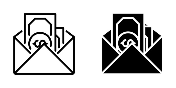Envelope icon, element icon for design branding, print, and digital media