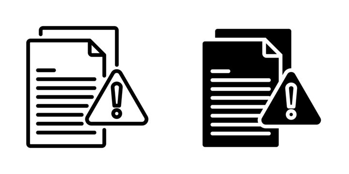 Fake document icon, element icon for design branding, print, and digital media