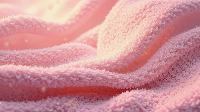 Soft Pink Textile Texture with Bright Highlights and Depth