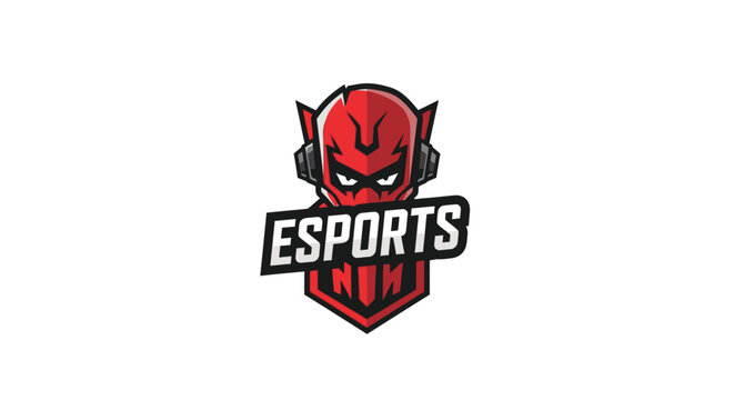 Esports logo with devil head.