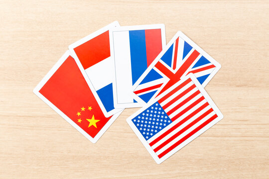 常任理事国の国旗カード