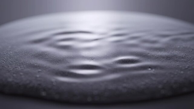 Liquid Surface Retaining Temporary Memory Imprint Before Dissolving