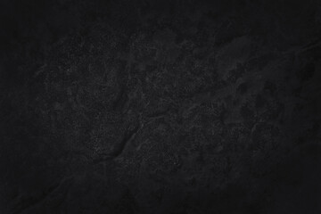 Fototapeta premium Dark grey black slate texture in natural pattern with high resolution for background and design art work. Black stone wall.