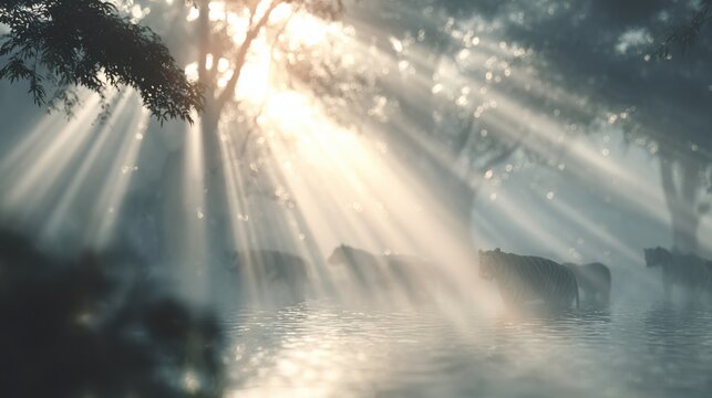 Educational zoo background blur with wildlife learning experience