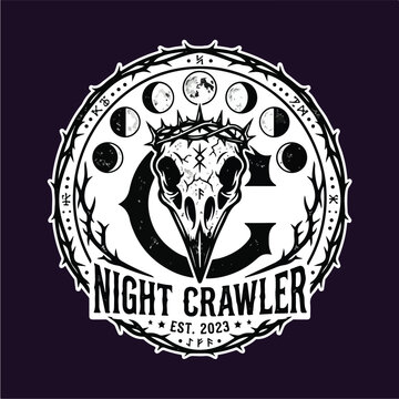 Night Crawler Logo Design.