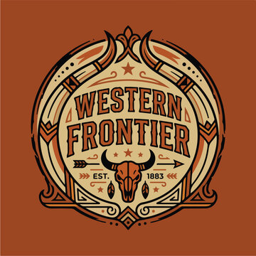 Western Frontier Logo Design.