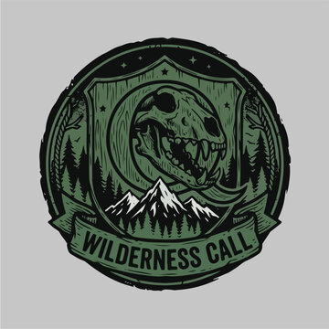 Wilderness Call Emblem Design.