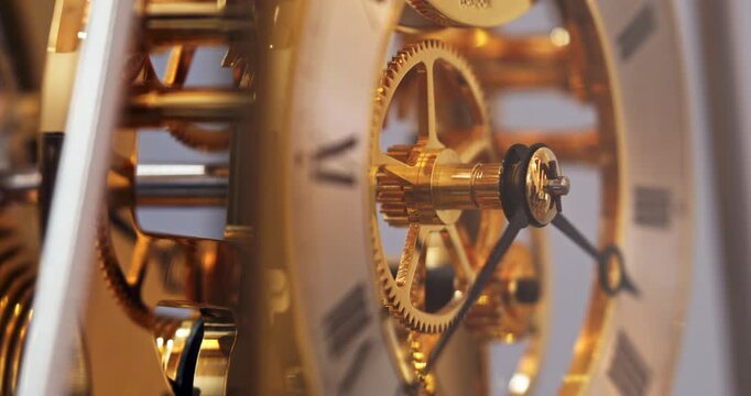 The Inexorable Mechanism of Time: Golden Gears as an Allegory for Life, Wealth, and Destiny (4K Mastered from 8K Source)