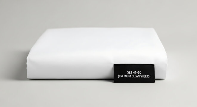 Premium cotton sheets, white bedding, ST 40-50 thread count, home textiles