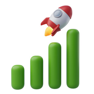 Rocket Growth Chart for Business Success