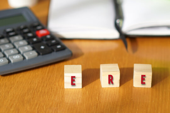 ere. business and company concepts. Spanish acronym for Expediente de Regulacion de Empleo (Employment Regulation File)